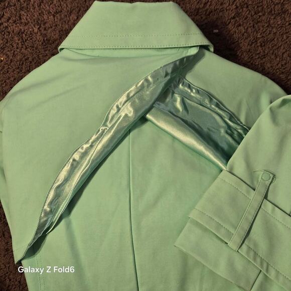 New York & Company trench coat Mint green new size xl - Picture 8 of 8